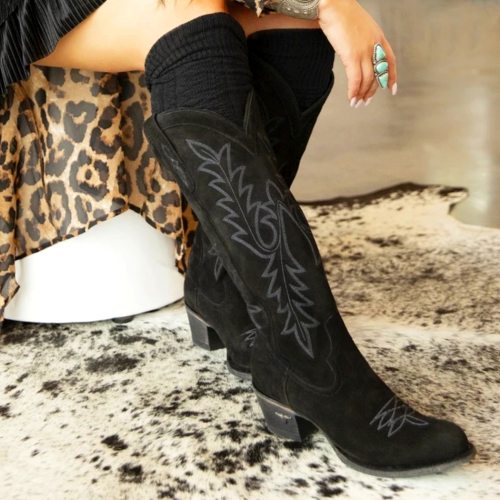 Lane Boots * Fire Away 9 Black Suede